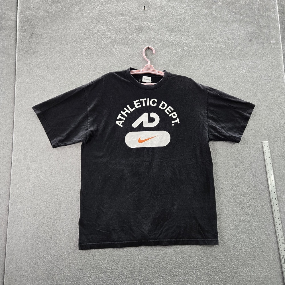 Nike Men Shirt XL Black Graphic Athletic Short Sleeve